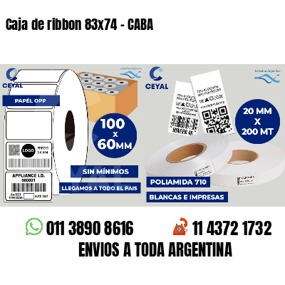 Caja de ribbon 83x74 - CABA