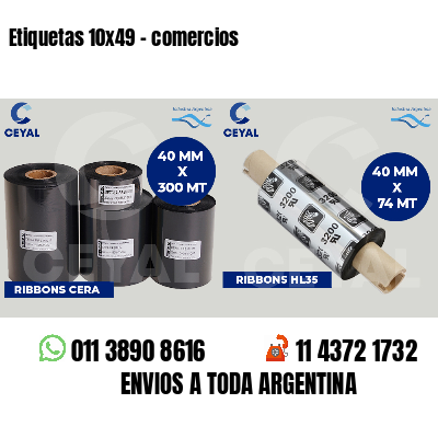 Etiquetas 10x49 - comercios