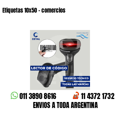 Etiquetas 10x50 - comercios