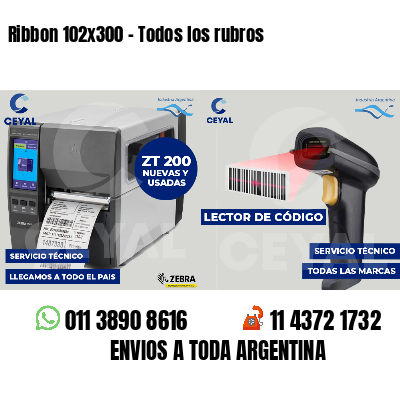 Ribbon 102x300 - Todos los rubros