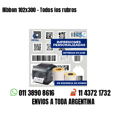 Ribbon 102x300 - Todos los rubros