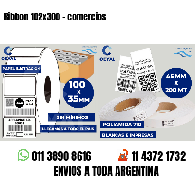 Ribbon 102x300 - comercios