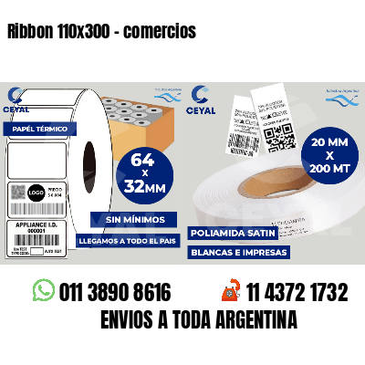 Ribbon 110x300 - comercios