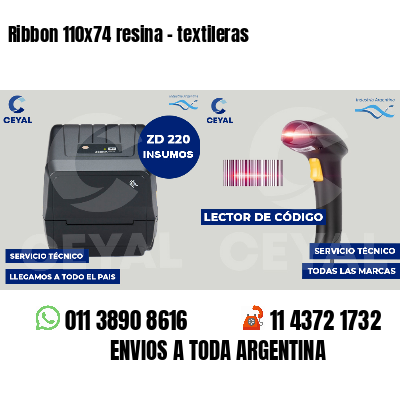 Ribbon 110x74 resina - textileras