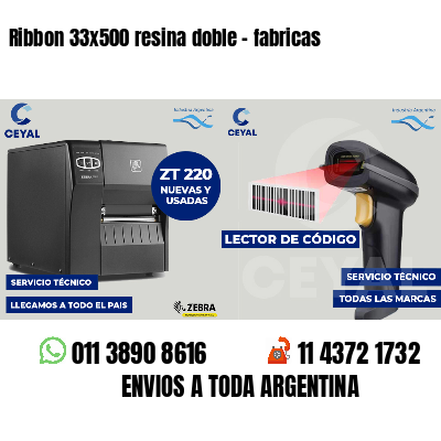 Ribbon 33x500 resina doble - fabricas