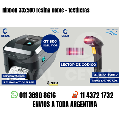 Ribbon 33x500 resina doble - textileras