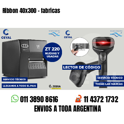 Ribbon 40x300 - fabricas