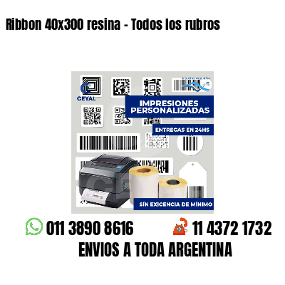 Ribbon 40x300 resina - Todos los rubros