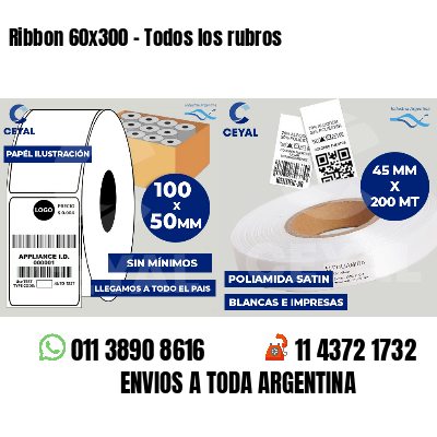 Ribbon 60x300 - Todos los rubros