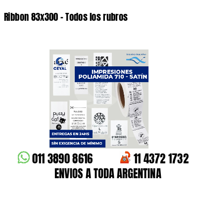 Ribbon 83x300 - Todos los rubros