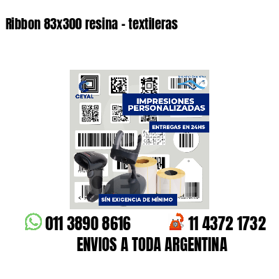 Ribbon 83x300 resina - textileras