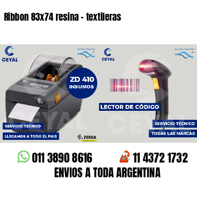 Ribbon 83x74 resina - textileras