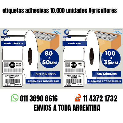 etiquetas adhesivas 10.000 unidades Agricultores