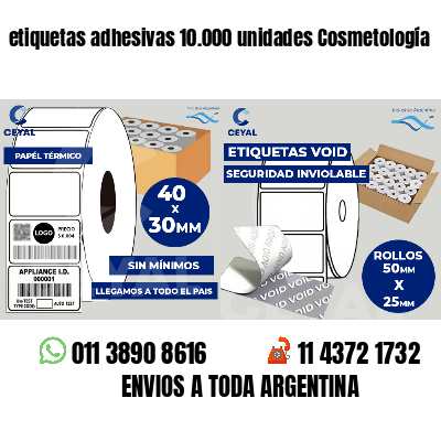 etiquetas adhesivas 10.000 unidades Cosmetología