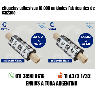 etiquetas adhesivas 10.000 unidades Fabricantes de calzado
