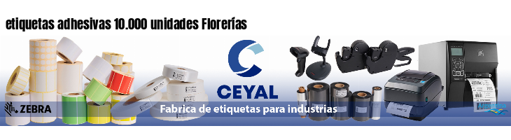 etiquetas adhesivas 10.000 unidades Florerías
