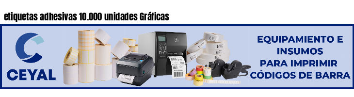 etiquetas adhesivas 10.000 unidades Gráficas