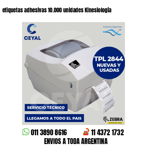 etiquetas adhesivas 10.000 unidades Kinesiología