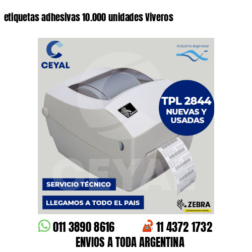 etiquetas adhesivas 10.000 unidades Viveros