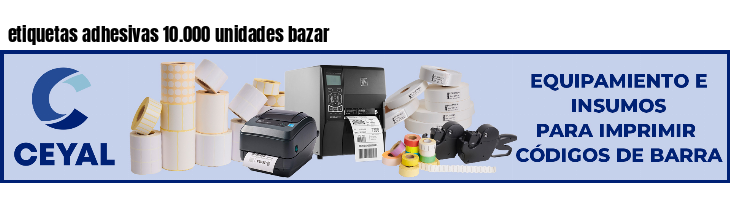 etiquetas adhesivas 10.000 unidades bazar