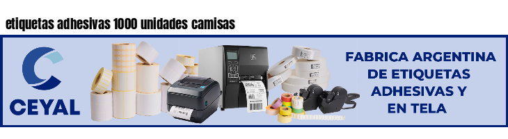 etiquetas adhesivas 1000 unidades camisas