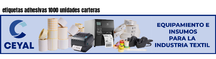 etiquetas adhesivas 1000 unidades carteras