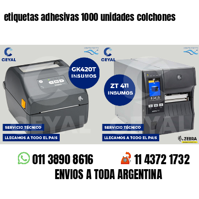 etiquetas adhesivas 1000 unidades colchones