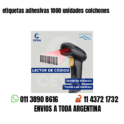 etiquetas adhesivas 1000 unidades colchones