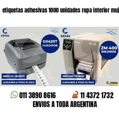 etiquetas adhesivas 1000 unidades ropa interior mujer