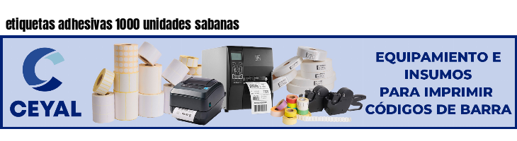 etiquetas adhesivas 1000 unidades sabanas