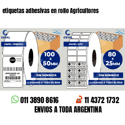 etiquetas adhesivas en rollo Agricultores
