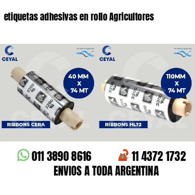 etiquetas adhesivas en rollo Agricultores
