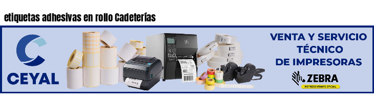 etiquetas adhesivas en rollo Cadeterías