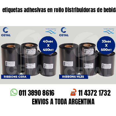etiquetas adhesivas en rollo Distribuidoras de bebidas