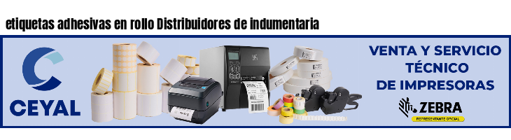 etiquetas adhesivas en rollo Distribuidores de indumentaria