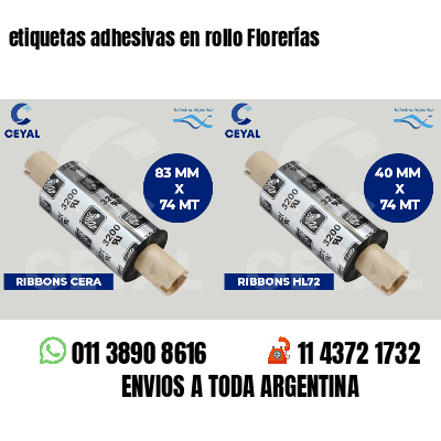 etiquetas adhesivas en rollo Florerías