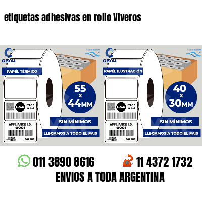etiquetas adhesivas en rollo Viveros