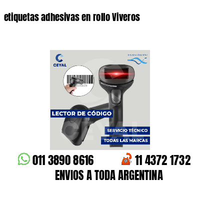 etiquetas adhesivas en rollo Viveros