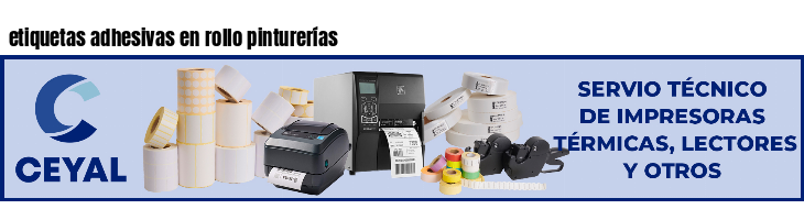 etiquetas adhesivas en rollo pinturerías