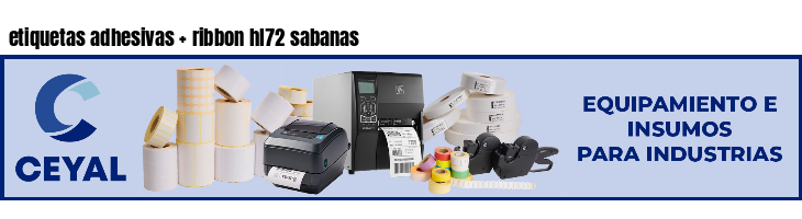 etiquetas adhesivas   ribbon hl72 sabanas