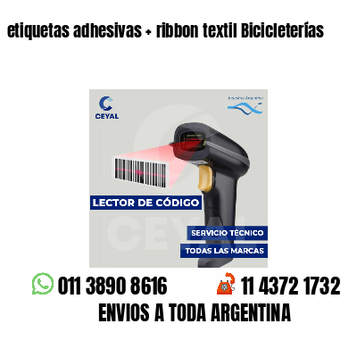 etiquetas adhesivas   ribbon textil Bicicleterías