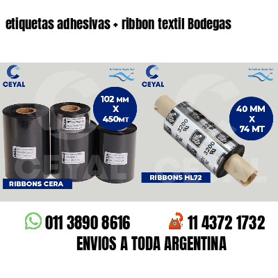 etiquetas adhesivas   ribbon textil Bodegas