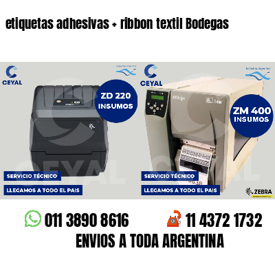 etiquetas adhesivas   ribbon textil Bodegas