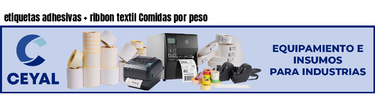 etiquetas adhesivas   ribbon textil Comidas por peso