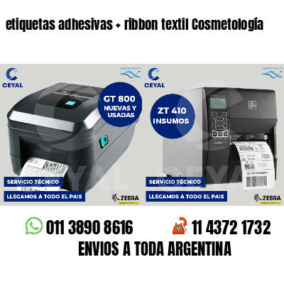 etiquetas adhesivas   ribbon textil Cosmetología