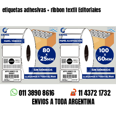 etiquetas adhesivas   ribbon textil Editoriales
