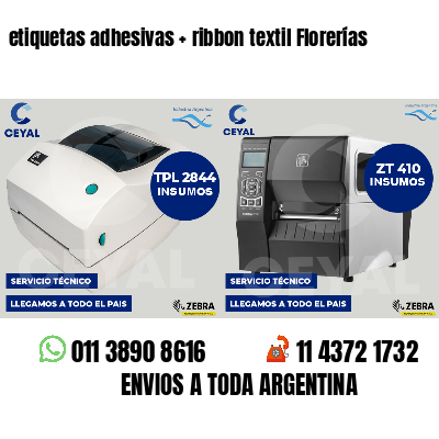 etiquetas adhesivas   ribbon textil Florerías