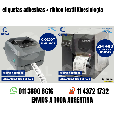 etiquetas adhesivas   ribbon textil Kinesiología