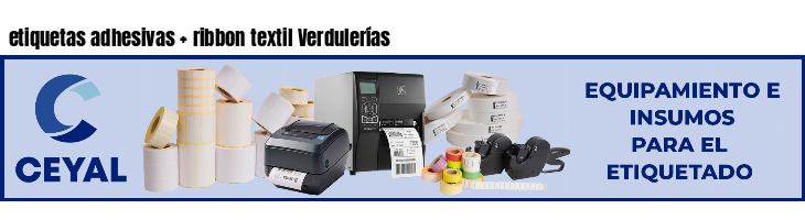 etiquetas adhesivas   ribbon textil Verdulerías