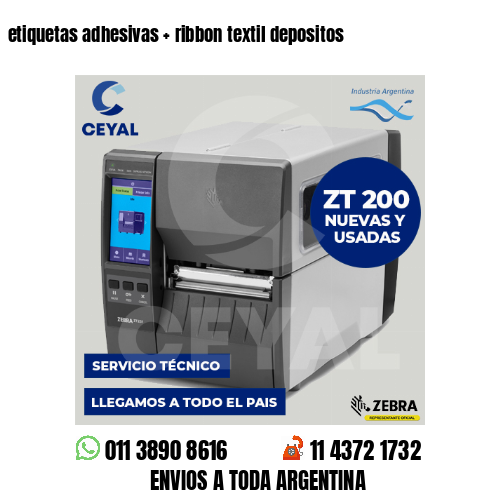 etiquetas adhesivas   ribbon textil depositos